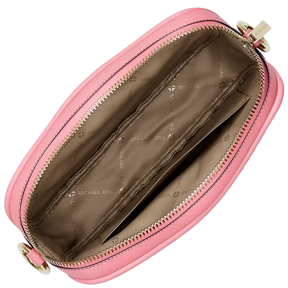 Michael Kors Jet Set Small Signature Logo Camera Crossbody Bag Carnation Pink # 35R6GTVC1V