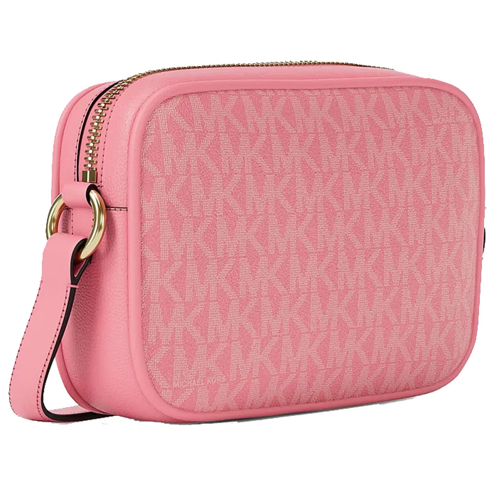Michael Kors Jet Set Small Signature Logo Camera Crossbody Bag Carnation Pink # 35R6GTVC1V