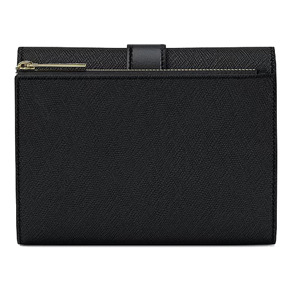 Michael Kors Greenwich Medium Saffiano Leather Trifold Wallet Black # 35S5GGRE6L