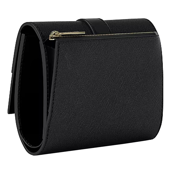 Michael Kors Greenwich Medium Saffiano Leather Trifold Wallet Black # 35S5GGRE6L