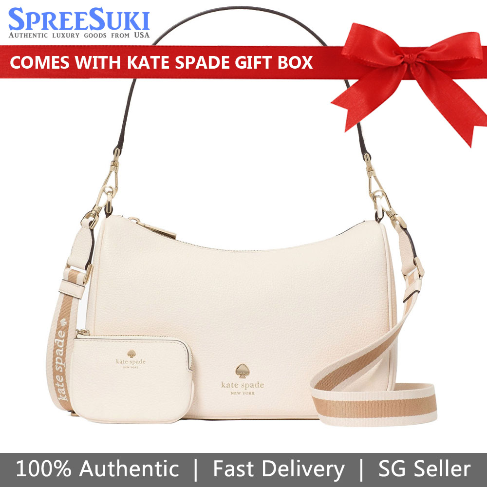 Kate Spade Emma Shoulder Bag Parchment Off White # KK068