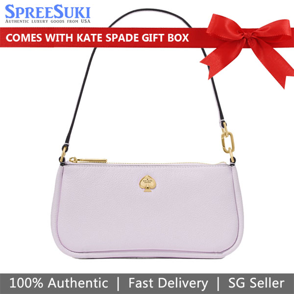 Kate Spade Kayla Convertible Wristlet Light Frozen Lilac Light Purple # KK057D1