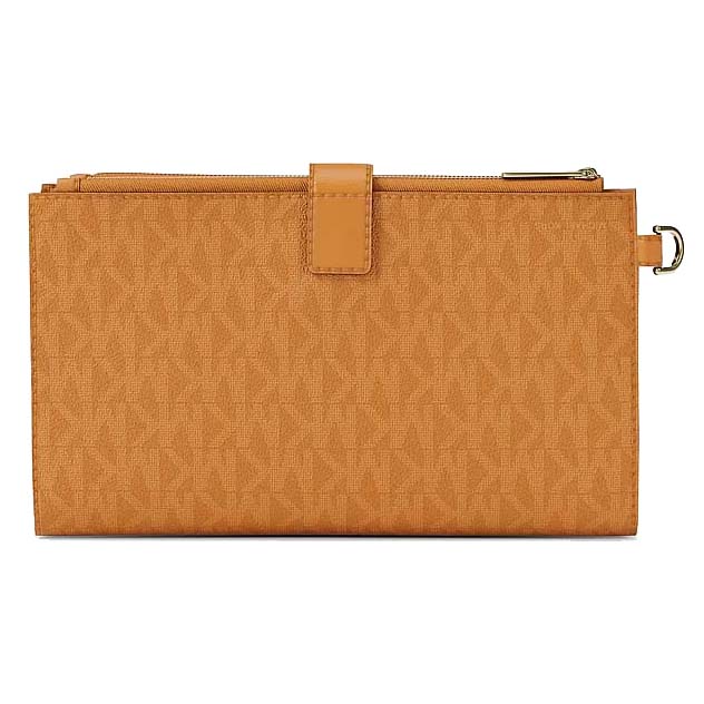 Michael Kors Jet Set Large Signature Logo Wristlet Radiant Orange # 35S4GTVW3B