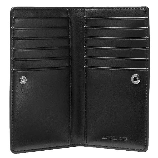 Michael Kors Cooper Large Logo Bi-Fold Card Case Black # 36F3COLD1B