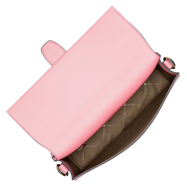 Michael Kors Greenwich Medium Printed Signature Logo Convertible Shoulder Bag Carnation Pink # 35S6GGRL2Y