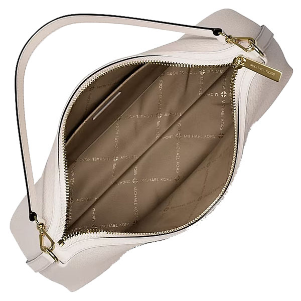 Michael Kors Sammy Medium Pebbled Leather Convertible Shoulder Bag Light Cream # 35T6G8SC6L