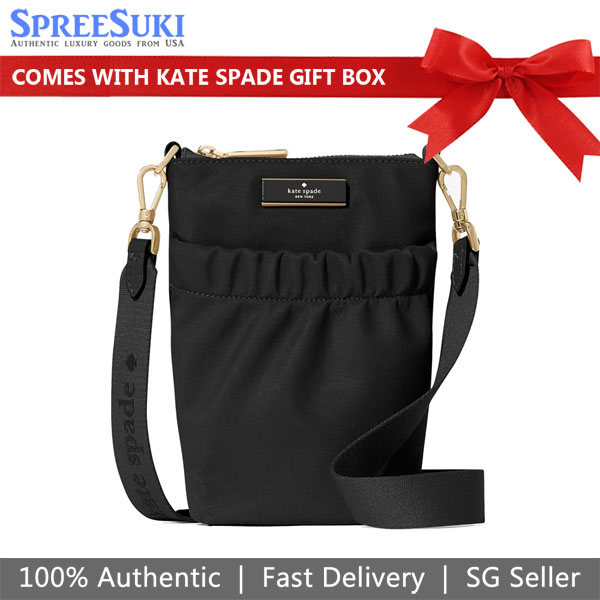Kate Spade Carter Nylon Phone Crossbody Black # KL876