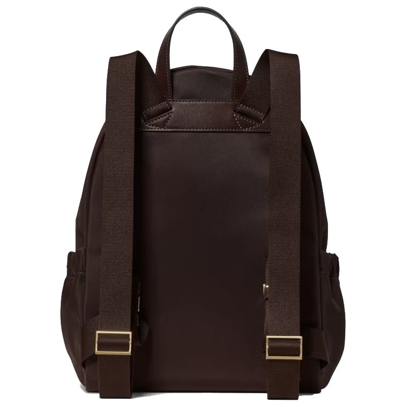 Kate Spade Carter Nylon Dome Backpack Hot Fudge Chocolate # KP110