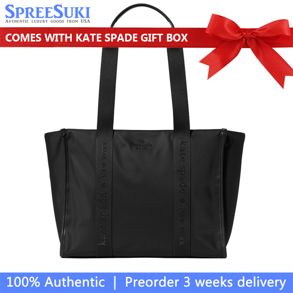 Kate Spade Kip Nylon Large Tote Black # KL934