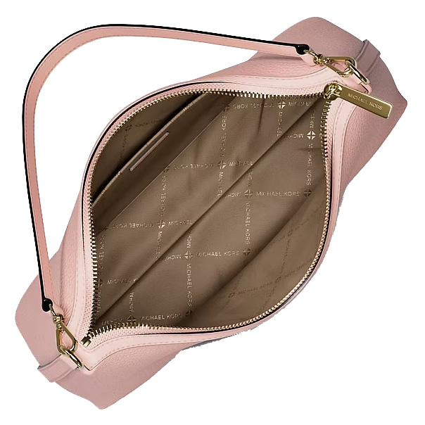 Michael Kors Sammy Medium Pebbled Leather Convertible Shoulder Bag Powder Blush Blush Pink # 35T6G8SC6L