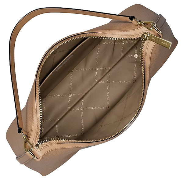 Michael Kors Sammy Medium Pebbled Leather Convertible Shoulder Bag Camel Beige # 35T6G8SC6L