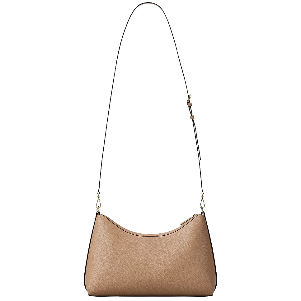 Michael Kors Sammy Medium Pebbled Leather Convertible Shoulder Bag Camel Beige # 35T6G8SC6L