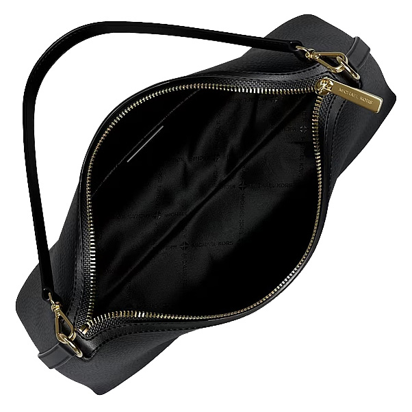 Michael Kors Sammy Medium Pebbled Leather Convertible Shoulder Bag Black # 35T6G8SC6L