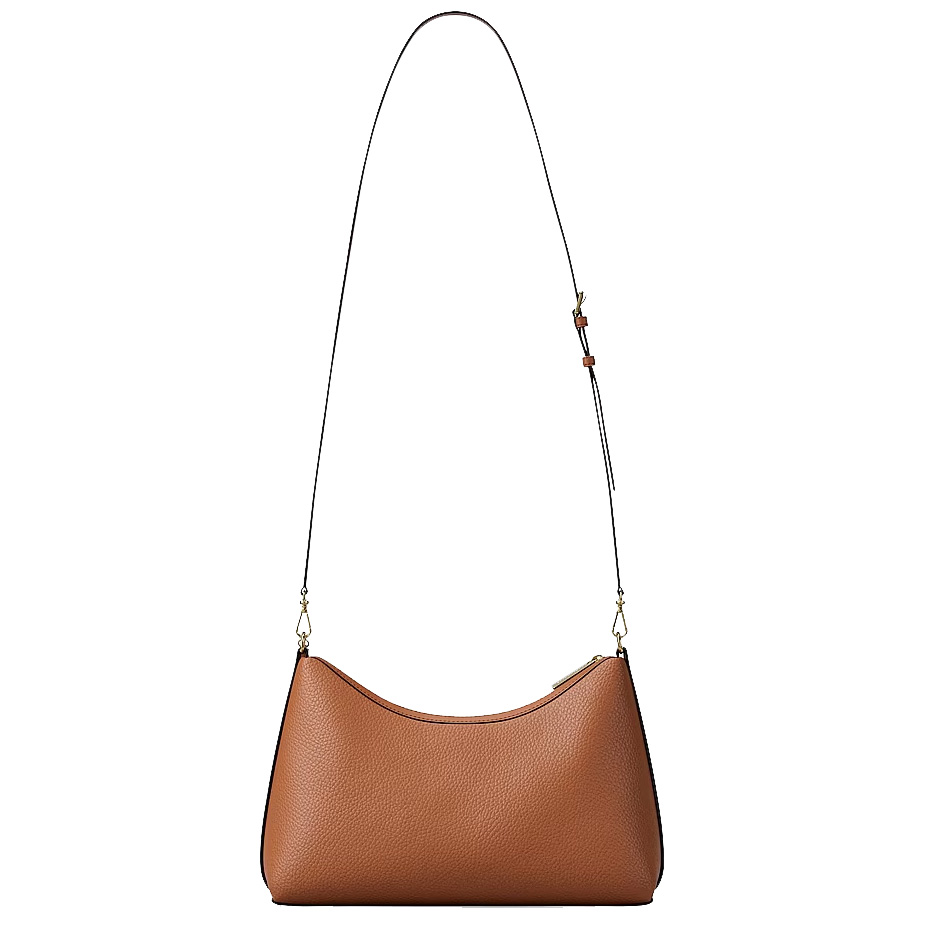 Michael Kors Sammy Medium Pebbled Leather Convertible Shoulder Bag Luggage Brown # 35T6G8SC6L