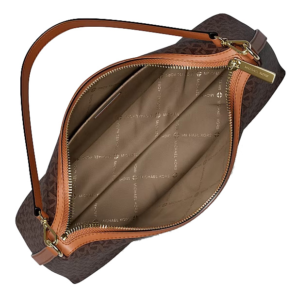 Michael Kors Sammy Medium Signature Logo Convertible Shoulder Bag Brown # 35T6G8SC6B