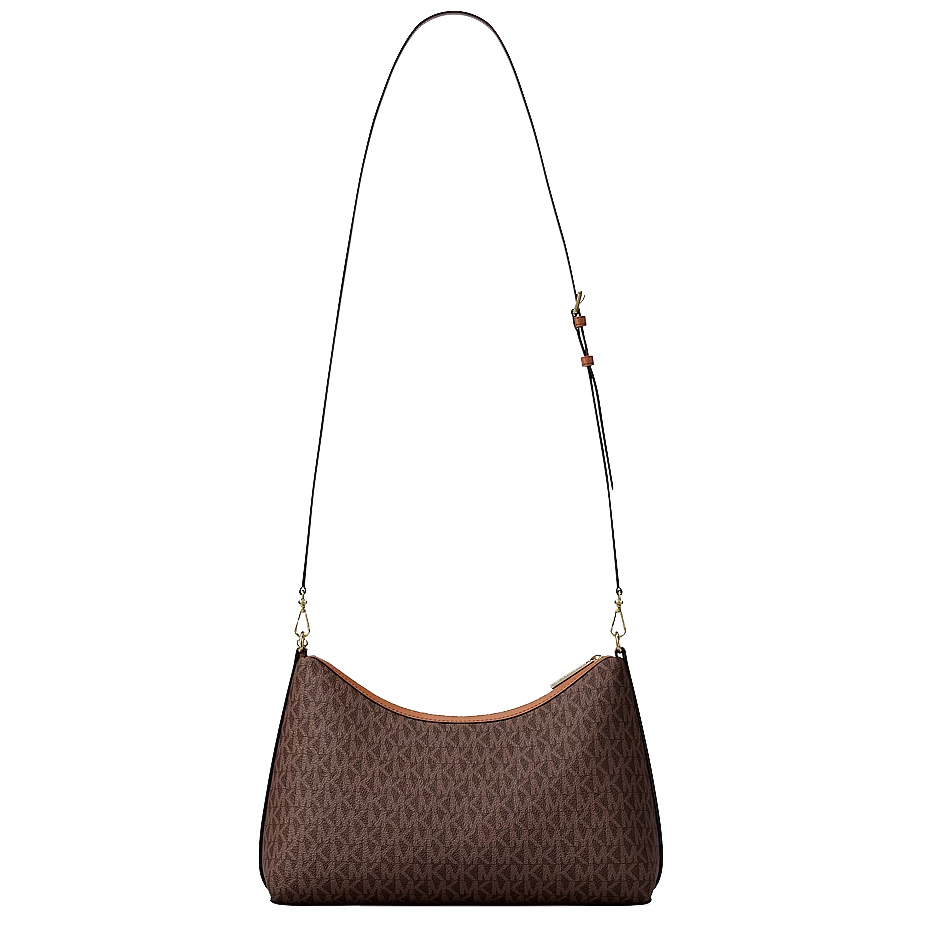 Michael Kors Sammy Medium Signature Logo Convertible Shoulder Bag Brown # 35T6G8SC6B