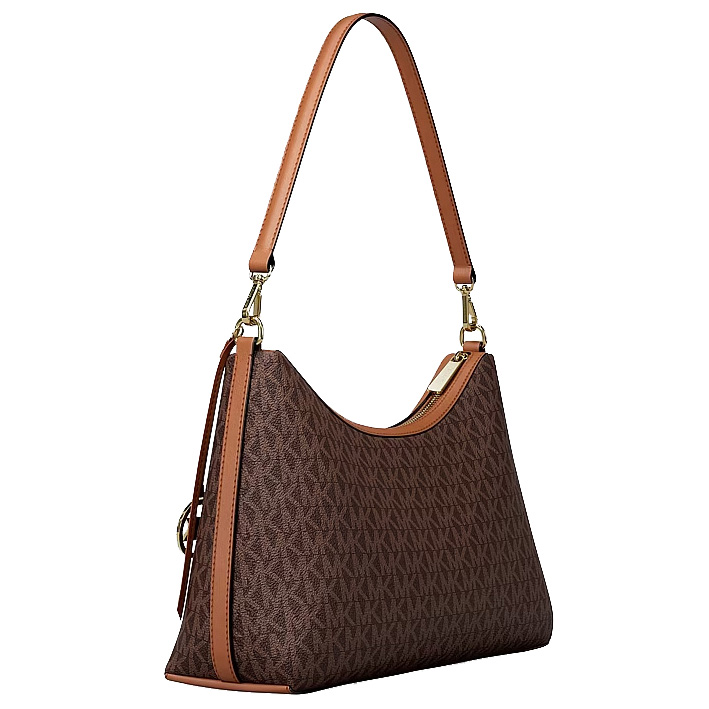 Michael Kors Sammy Medium Signature Logo Convertible Shoulder Bag Brown # 35T6G8SC6B