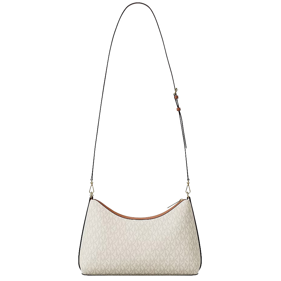 Michael Kors Sammy Medium Signature Logo Convertible Shoulder Bag Vanilla Cream # 35T6G8SC6B