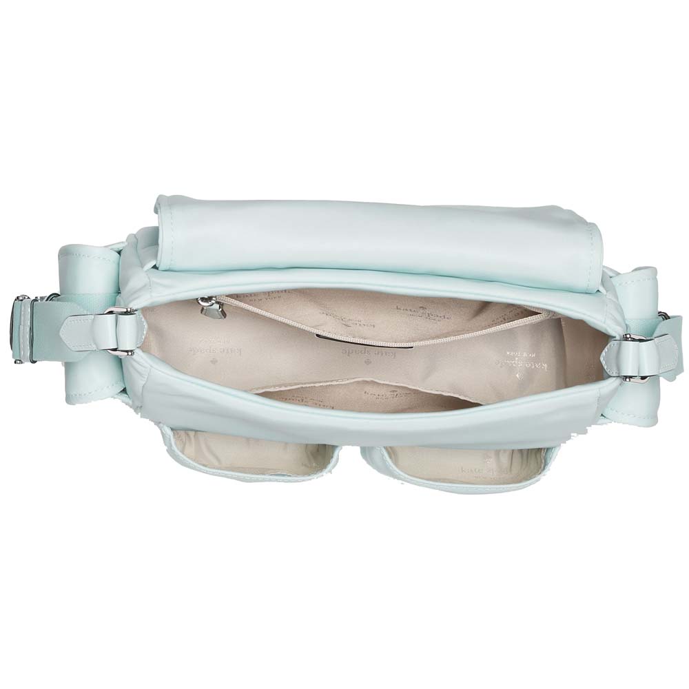Kate Spade Carter Ksnyl Cargo Messenger Bag Crisp Sky Sky Blue # KN672