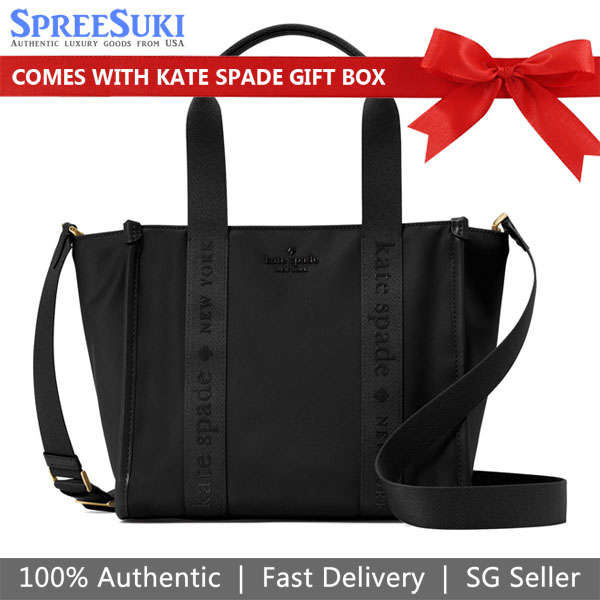 Kate Spade Kip Nylon Small Tote Black # KL926