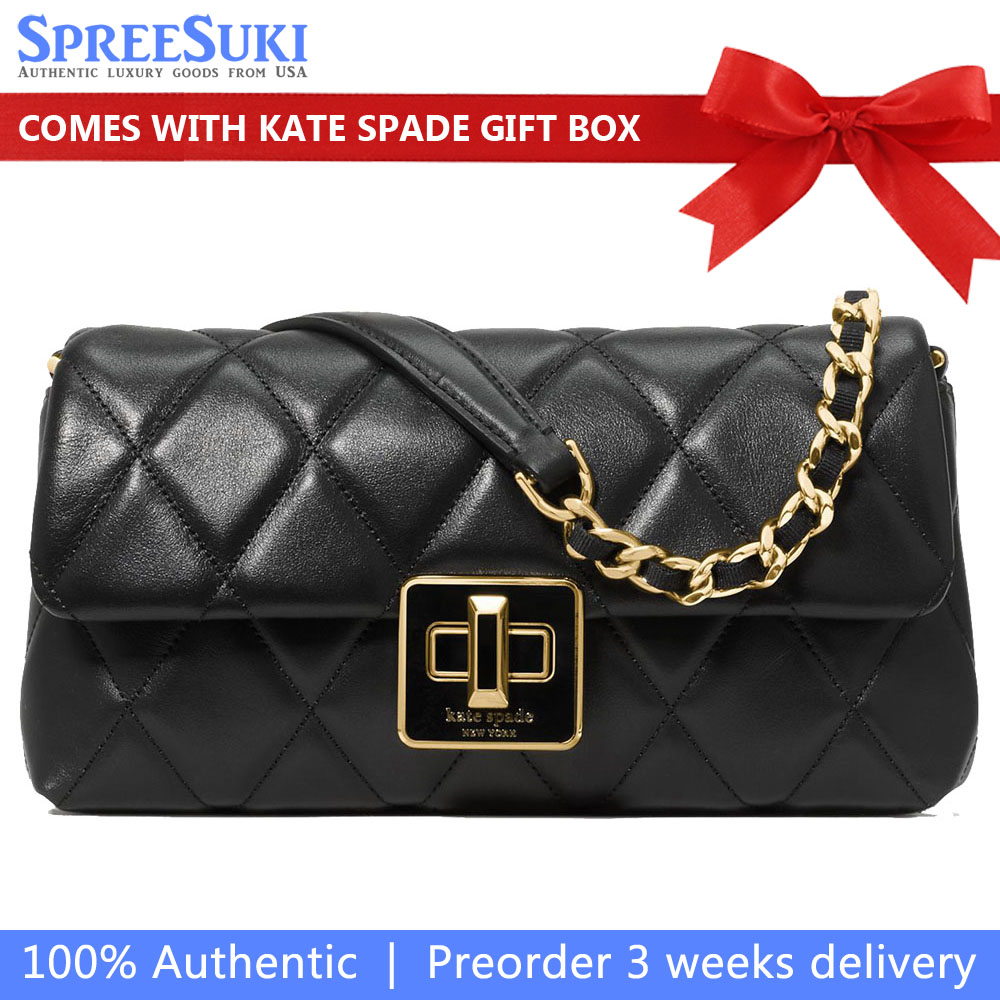 Kate Spade Carey Quilted Mini Crossbody Black # KM531