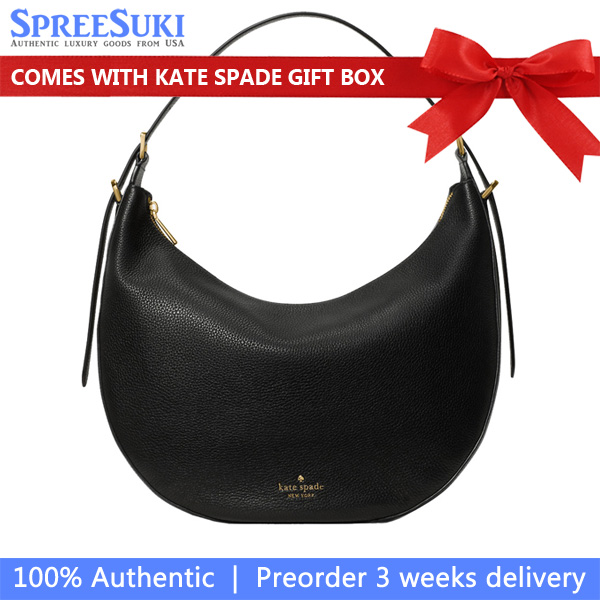 Kate Spade Nova Large Crescent Shoulder Bag Black # KM686
