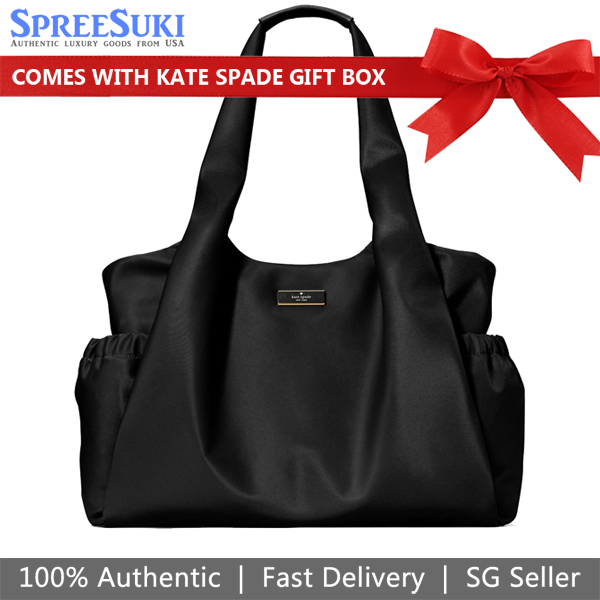 Kate Spade Carter Nylon Large Baby Bag Black # KL960