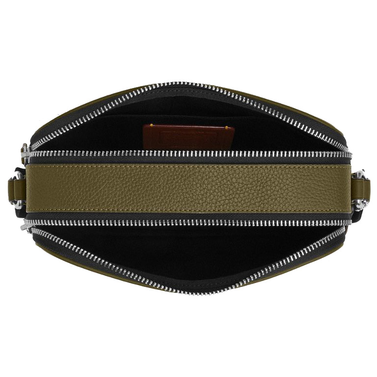 Coach Graham Crossbody Bag Silver Olive Green # CR771