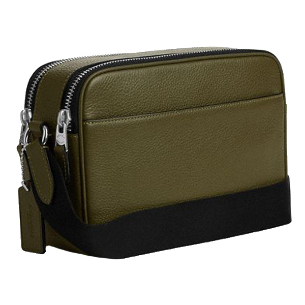 Coach Graham Crossbody Bag Silver Olive Green # CR771