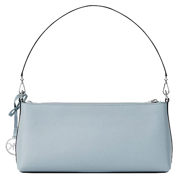 Michael Kors Carson Small Pebbled Leather Convertible Crossbody Bag Pale Ocean Light blue # 35S6S2ZC2L