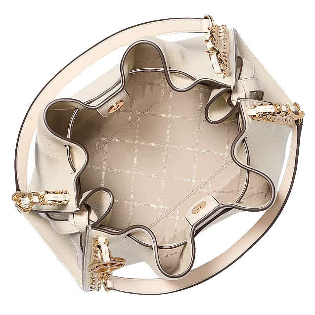 Michael Kors Mina Large Chain Shoulder Bag Light Cream # 35H3G4ML3I