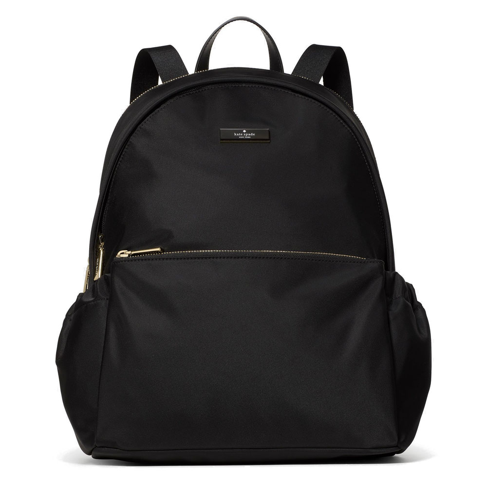 Kate Spade Carter Nylon Large Dome Backpack Black # KP111