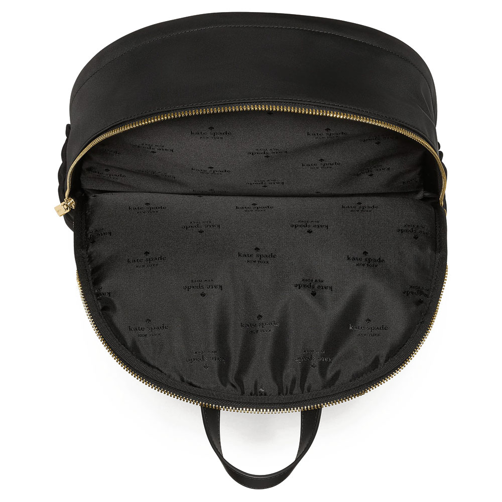 Kate Spade Carter Nylon Large Dome Backpack Black # KP111