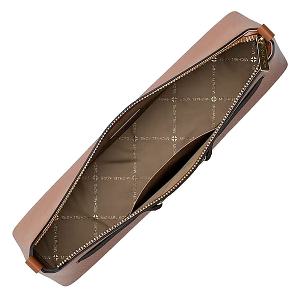 Michael Kors Carson Small Leather Convertible Crossbody Bag Luggage Brown # 35S6G2ZC2L