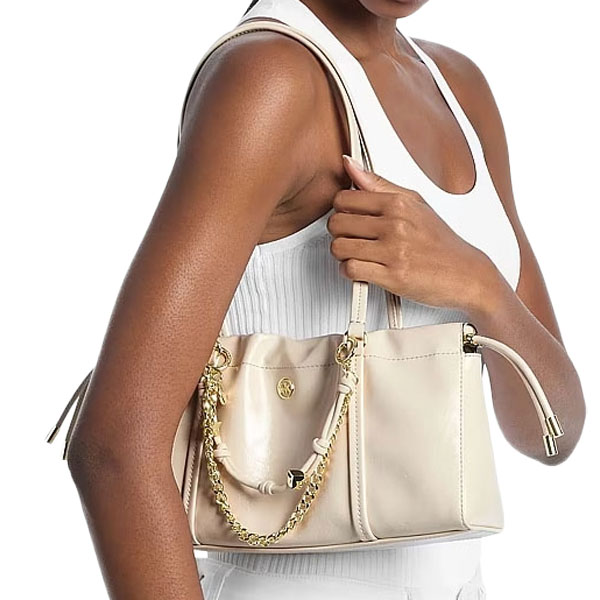 Michael Kors Matilda Small Cinched Shoulder Bag Light Cream # 35T6GMTL6U