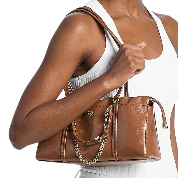 Michael Kors Matilda Small Cinched Shoulder Bag Luggage Brown # 35T6GMTL6U