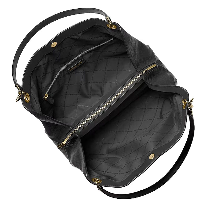 Michael Kors Christina Large Pebbled Leather Shoulder Bag Black # 35T5G8WE6L