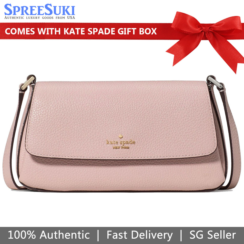 Kate Spade Sutton Mini Flap Crossbody Tutu Pink Light pink # KO122