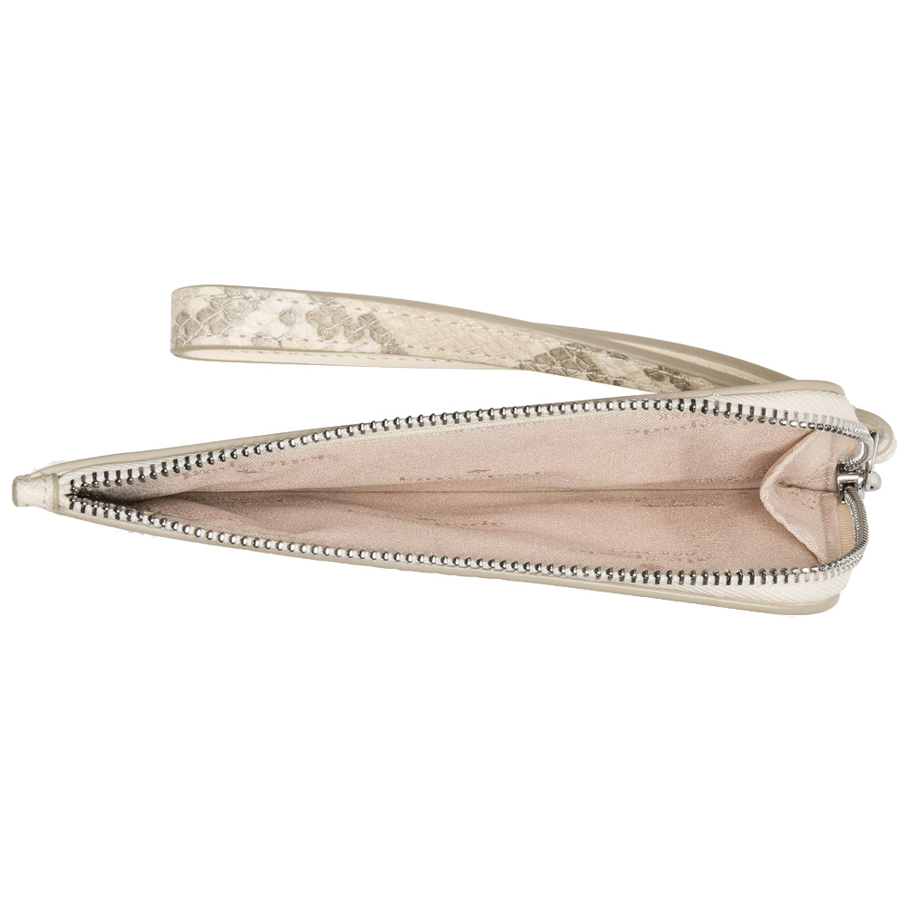 Kate Spade Lucy Snake Small Card Holder Wristlet Natural Multi Beige # KO529