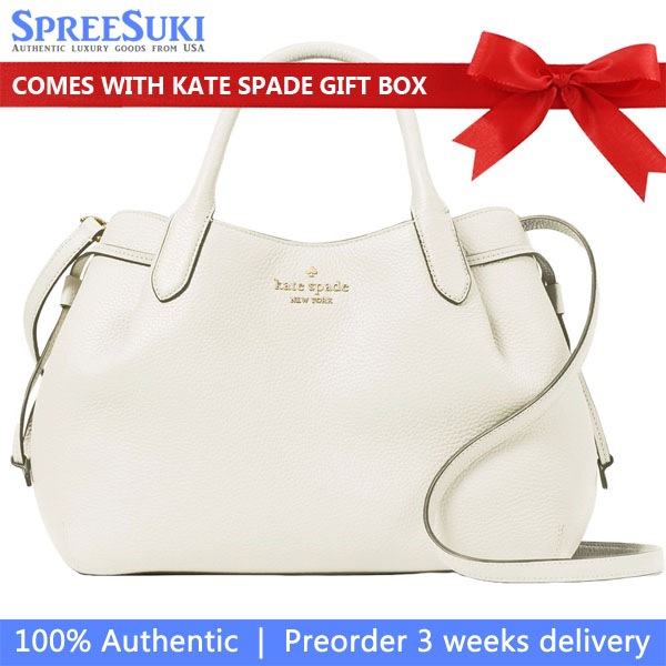Kate Spade Crossbody Bag Sling Dumpling Large Satchel Bag Meringue White # K8134