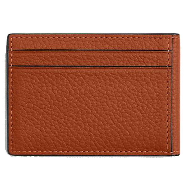 Coach Men Compact Billfold Wallet Amber Brown # CM167