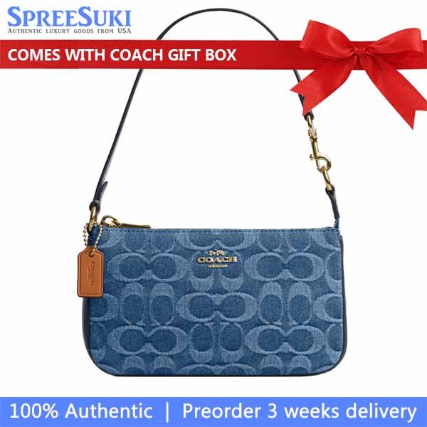 Coach Nolita 19 In Signature Denim Indigo Blue Denim # CDE31