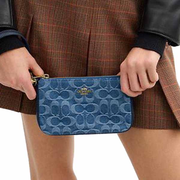 Coach Nolita 19 In Signature Denim Indigo Blue Denim # CDE31