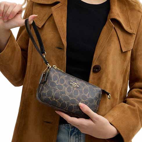 Coach Nolita 19 In Loved Signature Canvas With Charms Brown # CDW32