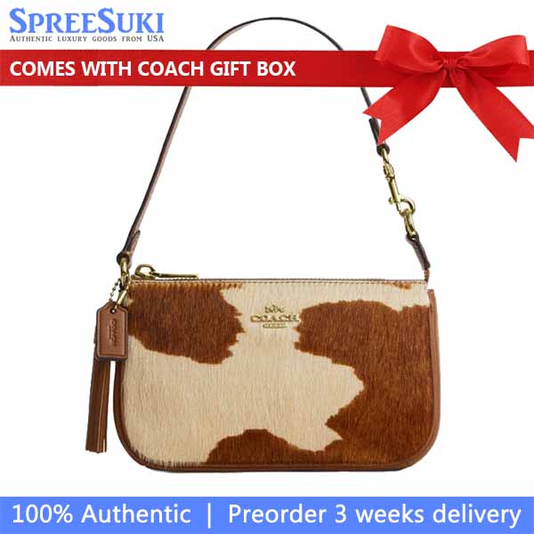 Coach Nolita 19 In Haircalf With Cow Print Cow Multi Brown # CDW34