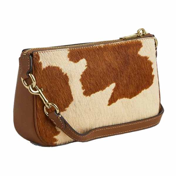 Coach Nolita 19 In Haircalf With Cow Print Cow Multi Brown # CDW34