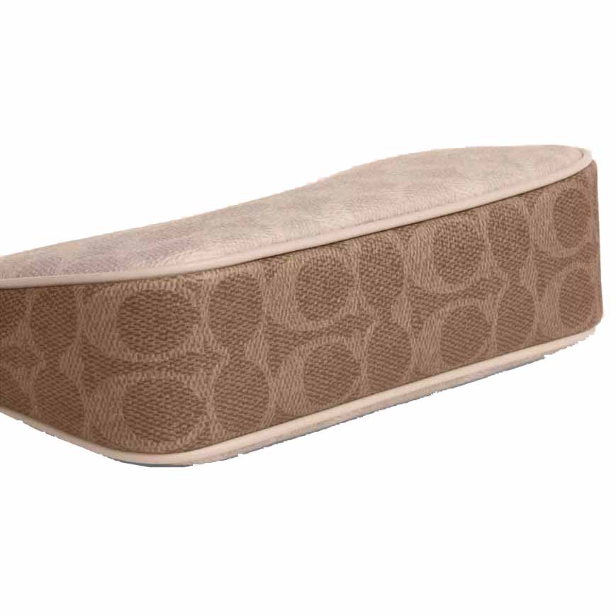 Coach Nolita 19 In Blocked Signature Canvas Sand Tan # CY236