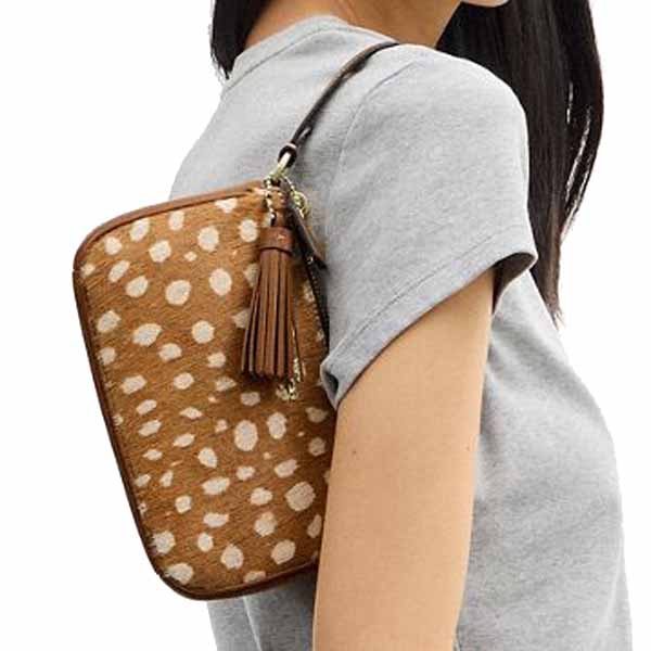 Coach Nolita 19 With Deer Print Brown Multi # CDW35