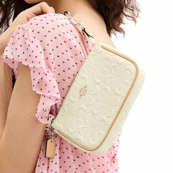 Coach Nolita 19 In Signature Leather With Charms Light Lemon Light yellow # CEM98