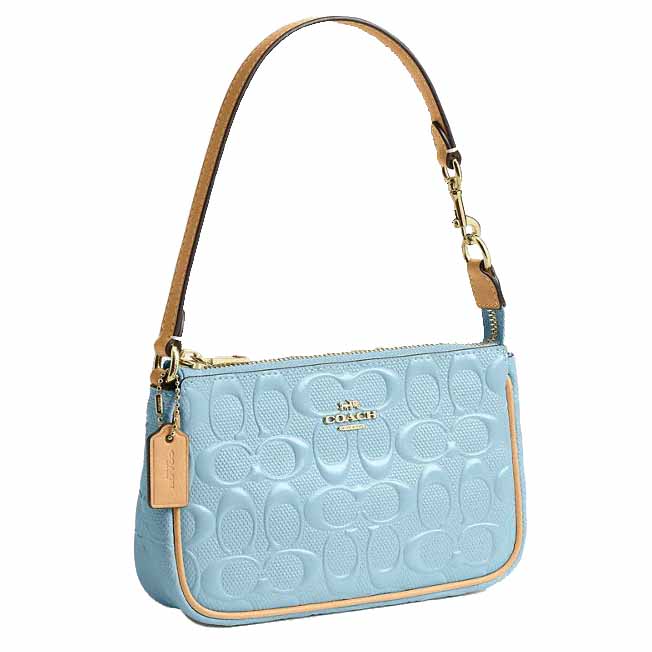 Coach Nolita 19 In Signature Leather With Charms Light Blue Light blue # CEM98